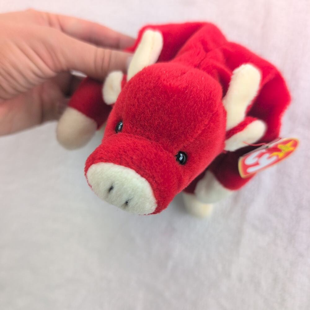 1995 Ty Beanie Babies "Snort" The Red Bull With Tag